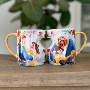 Disney Beauty and the Beast Couples Mugs NIB
